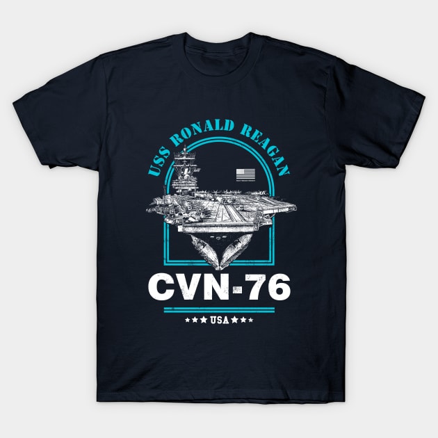 USS Ronald Reagan CVN-76 T-Shirt by rycotokyo81